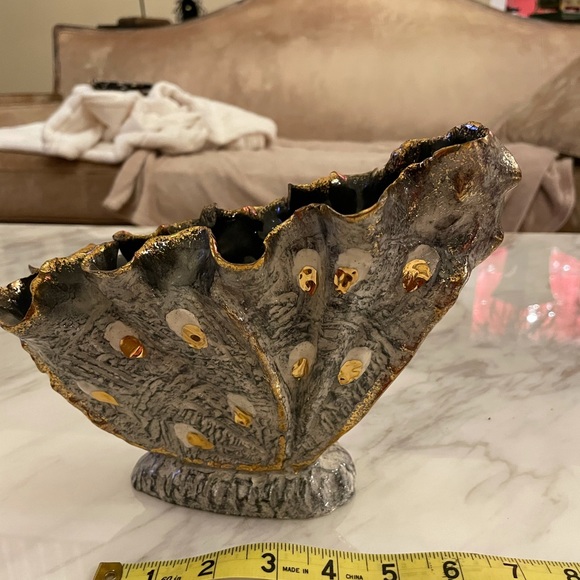 Heidi Schoop, oyster vase, Mid-century Modern, clamshell vase - Picture 6 of 6